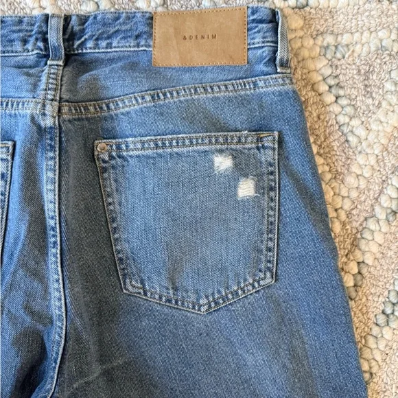 H&M Boyfriend Jeans Size 4 Distressed - Picture 6 of 6